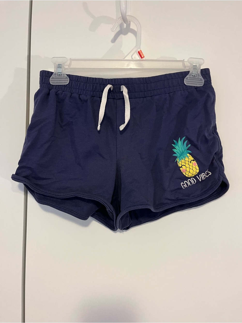 George Navy Pineapple "Good Vibes" Athletic Lounge Shorts